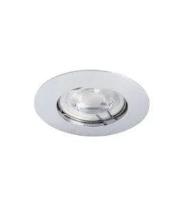 Support de spot encastrable perçage 65-75mm rond Chrome 