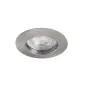 Support de spot encastrable perçage 65-75mm rond Chrome mat 