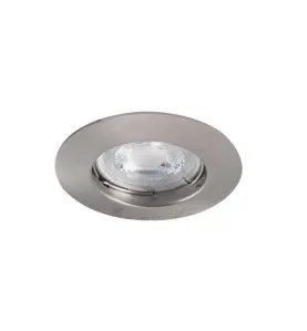 Support de spot encastrable perçage 65-75mm rond Chrome mat 