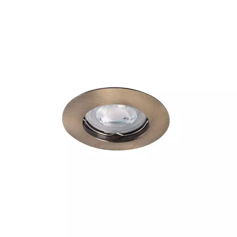 Support de spot encastrable perçage 65-75mm rond Laiton mat 