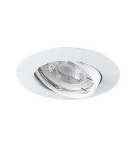 Support de spot encastrable perçage 75-80mm rond Blanc 