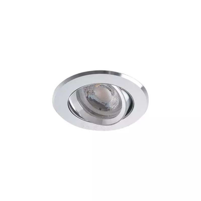 Support de spot encastrable perçage 70-75mm rond Aluminium 