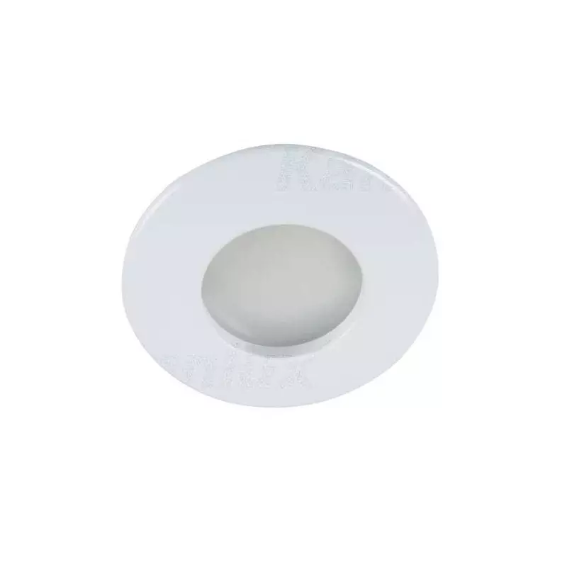 Support de spot encastrable perçage 71-74mm - étanche IP44 rond Blanc 