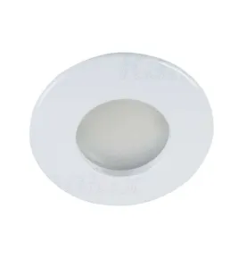 Support de spot encastrable perçage 71-74mm - étanche IP44 rond Blanc 