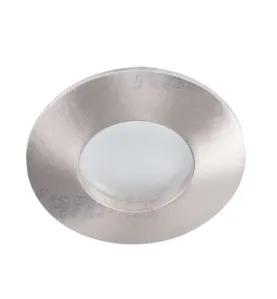 Support de spot encastrable perçage 71-74mm - étanche IP44 rond Chrome mat 