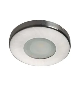 Support de spot encastrable perçage 60-62mm - étanche IP44 rond Nickel mat