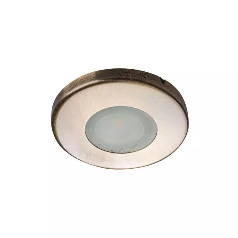 Support de spot encastrable perçage 60-62mm - étanche IP44 rond Laiton mat