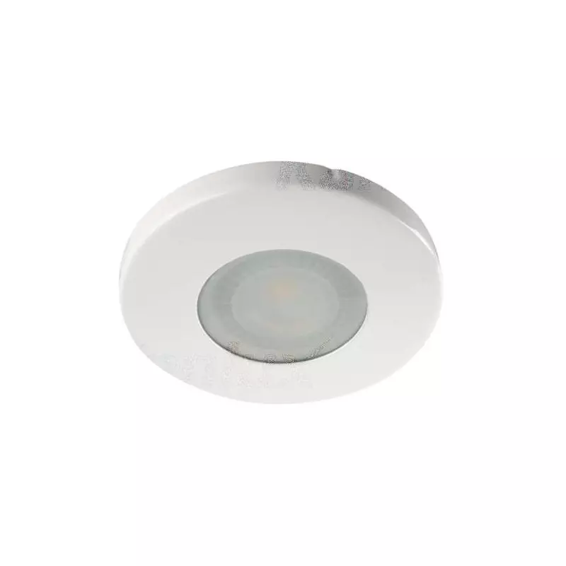 Support de spot encastrable perçage 60-62mm - étanche IP44 rond Blanc