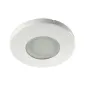 Support de spot encastrable perçage 60-62mm - étanche IP44 rond Blanc