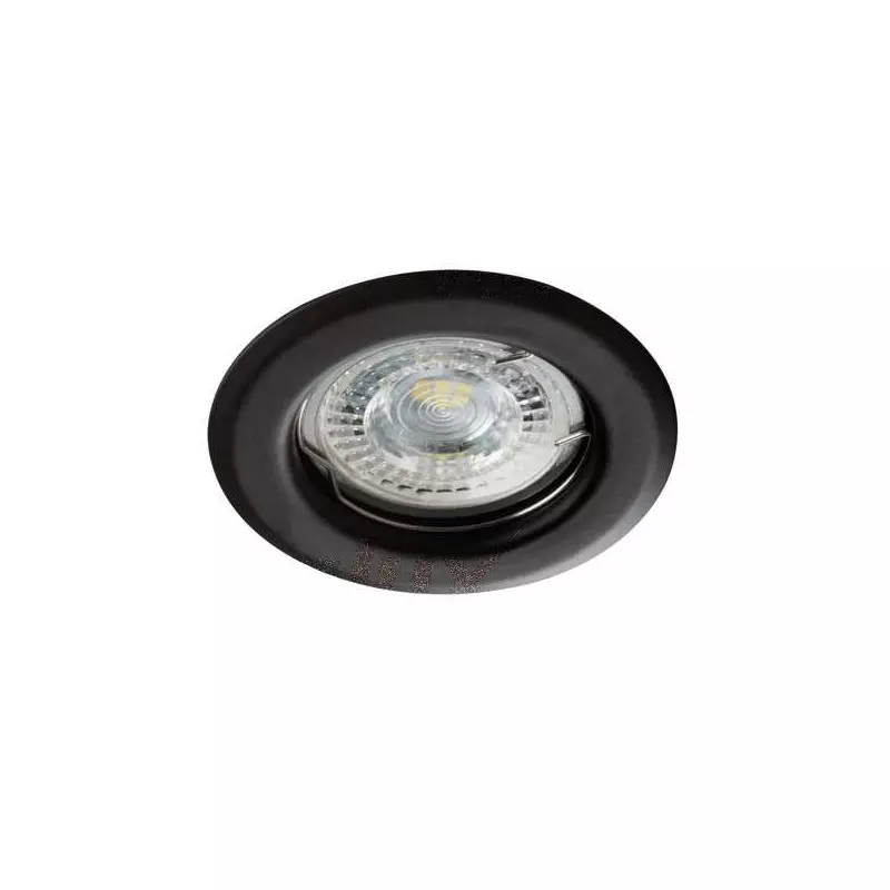 Support de spot encastrable perçage 60mm rond Mat noir 