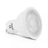 Spot LED GU10 COB 6W (éq 50W) 75° - Blanc Chaud 3000K