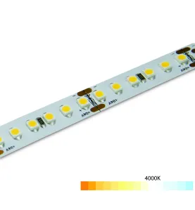 Ruban LED Blanc puissant 60LED/m 14,4W/m étanche - Blanc Naturel 4000K