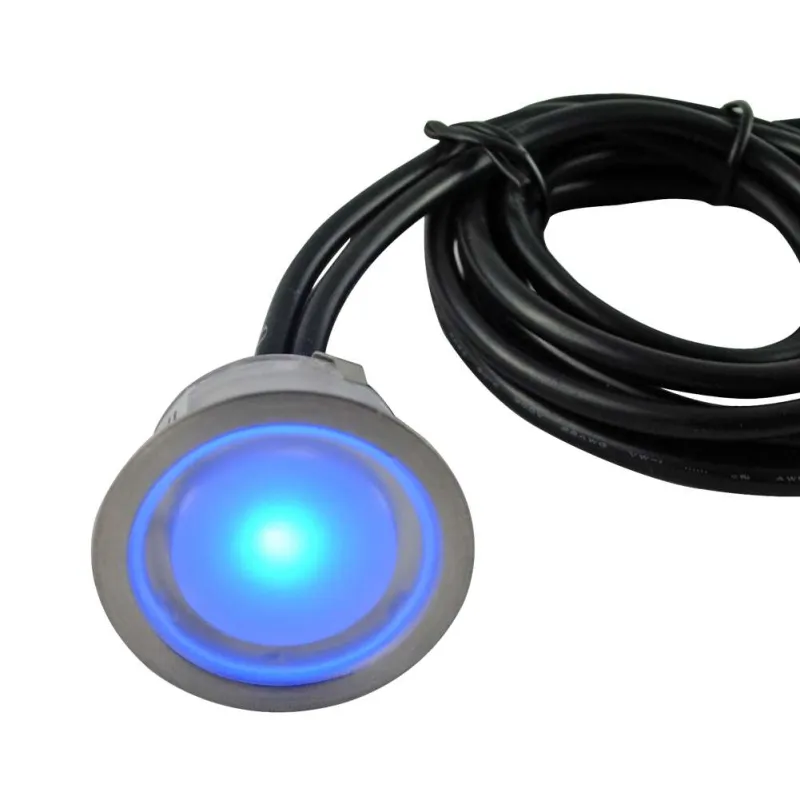 Mini Spot LED Encastrable 0,4W RGB Multicolore DC12V diamètre 30mm