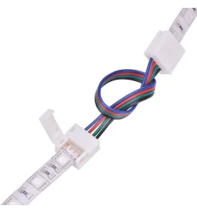 Raccord pour ruban LED RGB 10mm - 15cm