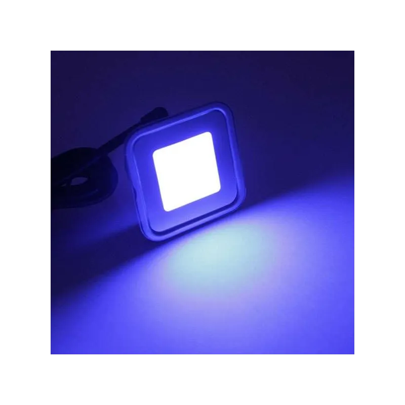 Spot LED encastrable RGB carré ultra-plat