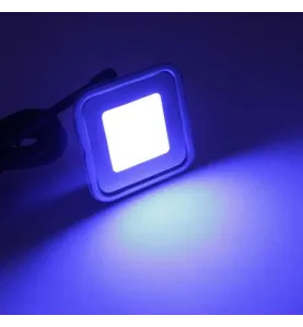 Mini spot carré LED encastrable RGB extra fin