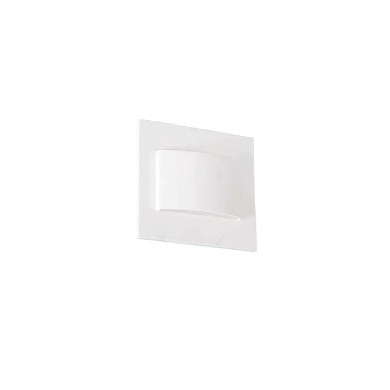 Applique LED escalier Carré 1,5W DC12V Blanc ERINUS - Blanc Naturel 4000K