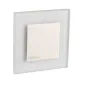 Applique LED escalier Carré 0,8W DC12V Acier inoxydable APUS - Blanc Chaud 3000K 