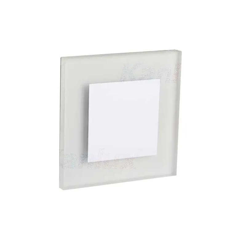 Applique LED escalier Carré 0,8W DC12V Blanc APUS - Blanc du Jour 6500K