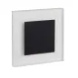 Applique LED escalier Carré 1,3W AC220-240V Noir APUS - Blanc Chaud 3000K