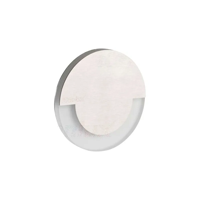 Applique LED escalier Rond ∅70mm 0,8W DC12V Acier inoxydable SOLA - Blanc Chaud 3000K 