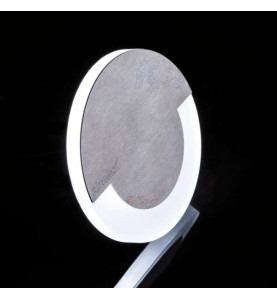 Applique LED escalier Rond ∅70mm 0,8W DC12V Noir SOLA - Blanc Chaud 3000K