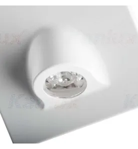 Applique LED escalier Carré 0,7W DC12V Blanc MEFIS - Blanc Naturel 4000K 