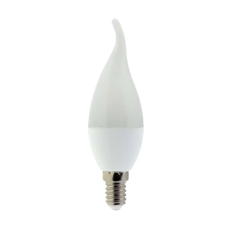 Ampoule LED E14 6W Flamme coup de vent - Blanc Chaud 2700K