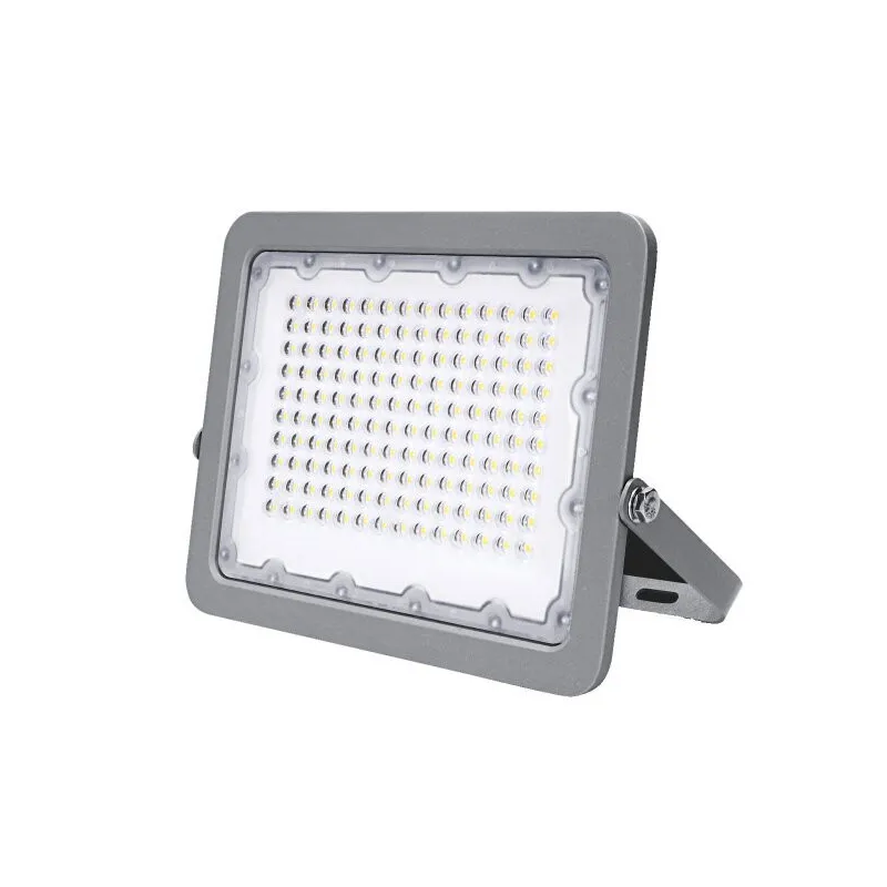 Projecteur LED 100W Gris Étanche IP65 10000lm 527W Blanc du Jour 6000K