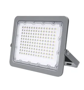 Projecteur LED 100W Gris Étanche IP65 10000lm 527W Blanc du Jour 6000K