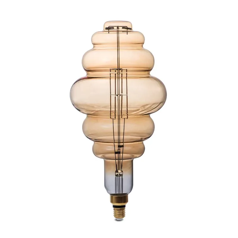 Ampoule LED BD200 8W Dimmable E27 Forme Lanterne - Blanc Très Chaud 1800K