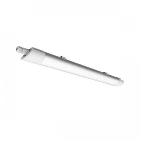 Kit de Réglette LED étanche + Tube Néon LED 60cm T8 9W - Blanc
