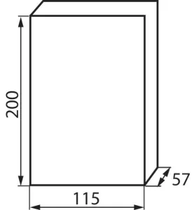 Tableau Électrique encastrable Blanc / gris 4P Modules