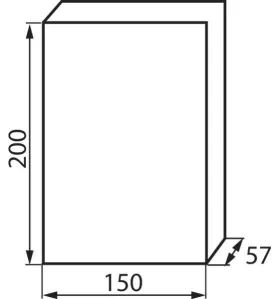 Tableau Électrique encastrable Blanc / gris 6P Modules