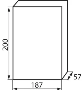 Tableau Électrique encastrable Blanc / gris 8P Modules