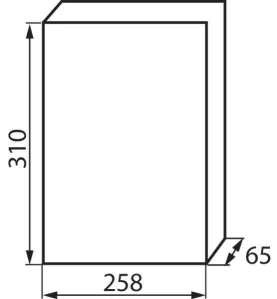 Tableau Électrique encastrable Blanc / gris 2x12P Modules