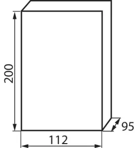 Tableau Électrique mural Blanc / gris 4P Modules