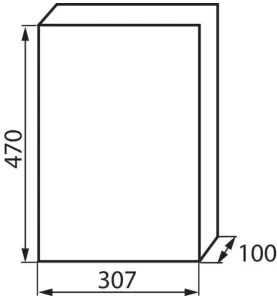 Tableau Électrique mural Blanc / gris 3x12P Modules