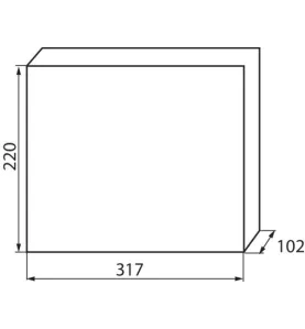 Tableau Électrique encastrable Blanc / bleu 12P Modules 