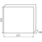 Tableau Électrique encastrable Blanc / bleu 2x12P Modules 