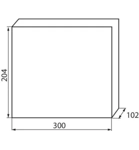 Tableau Électrique mural Blanc / bleu 12P Modules 