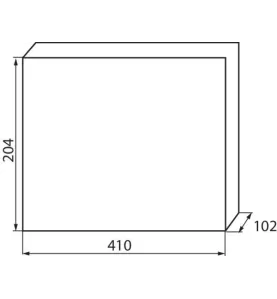 Tableau Électrique mural Blanc / bleu 18P Modules 