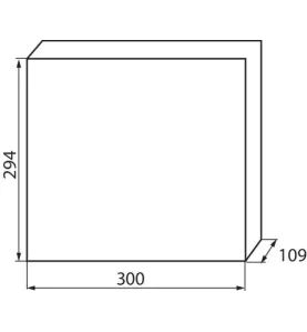 Tableau Électrique mural Blanc / bleu 2x12P Modules 