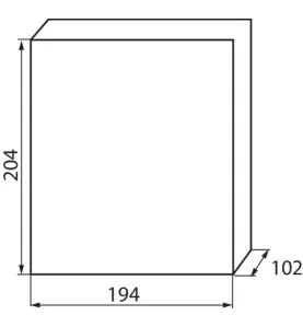 Tableau Électrique mural Blanc / bleu 6P Modules 