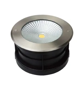 Spot LED Extérieur encastrable 220V 25W (éclairage 200W) - étanche IP67 diamètre 195mm Blanc Chaud 3000K 2000lm