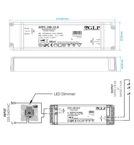 Alimentation LED 24V 100W Dimmable 4,2A