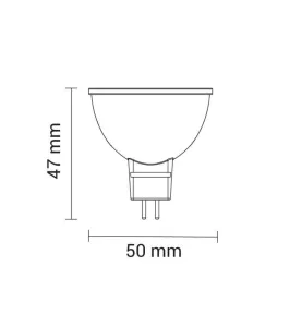 Spot LED MR16 7W équivalent à 56W - Blanc Naturel 4500K