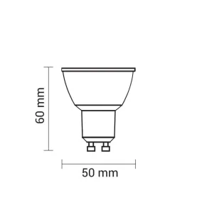 Spot LED Dimmable GU10 6W équivalent à 50W - Blanc Naturel 4500K