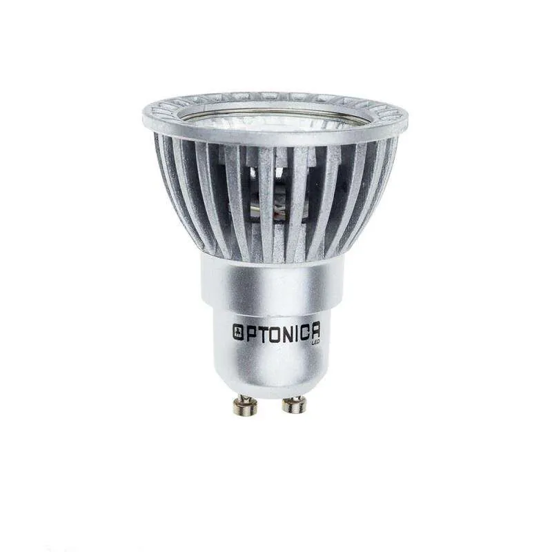 Spot LED GU10 6W Argent Argent équivalent à 50W - Blanc du Jour 6000K