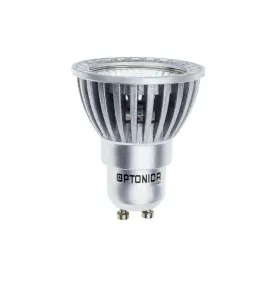 Spot LED GU10 6W Argent Argent équivalent à 50W - Blanc du Jour 6000K